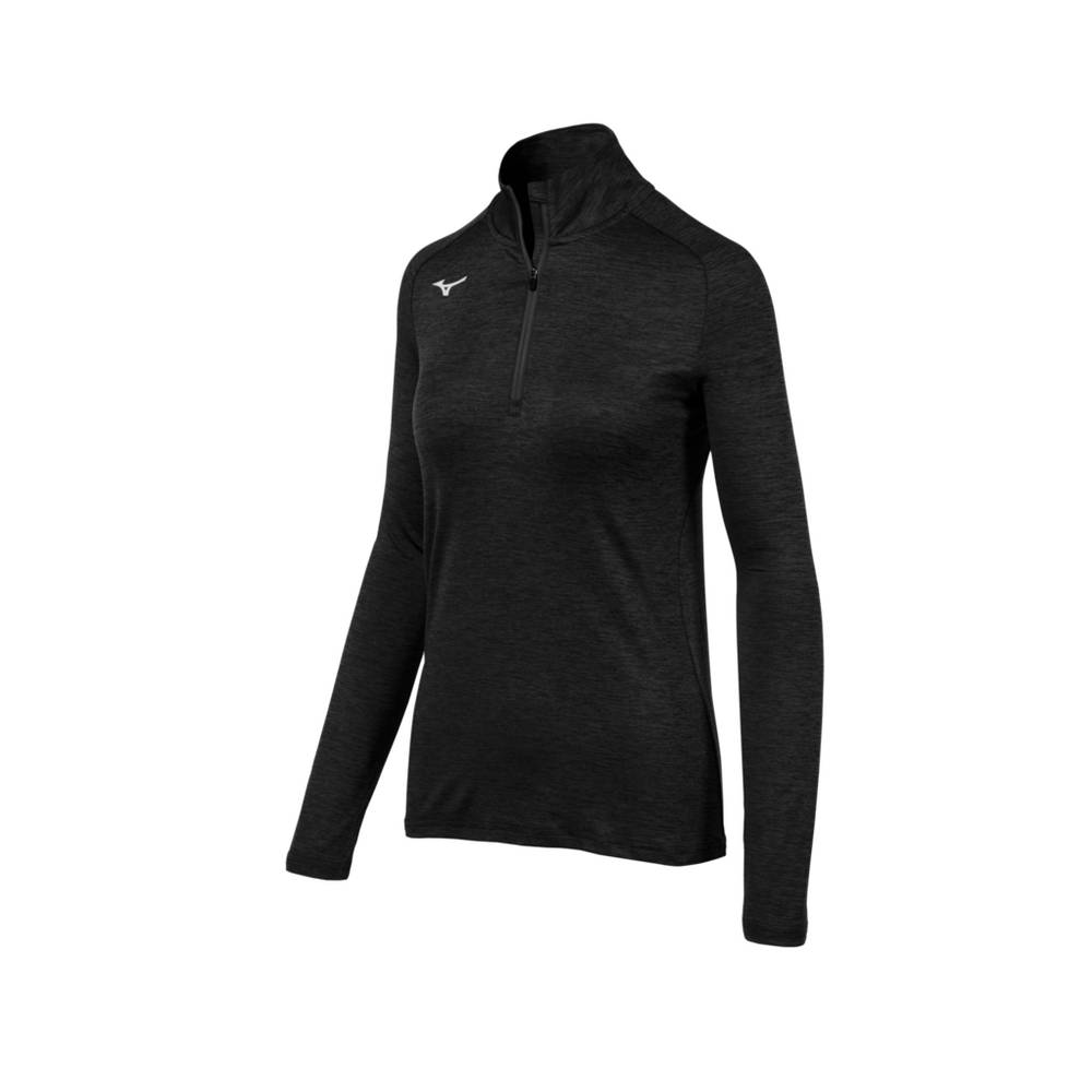 Maglione Mizuno Alpha ½ Cerniera Donna - Nere - 46279-PLZG